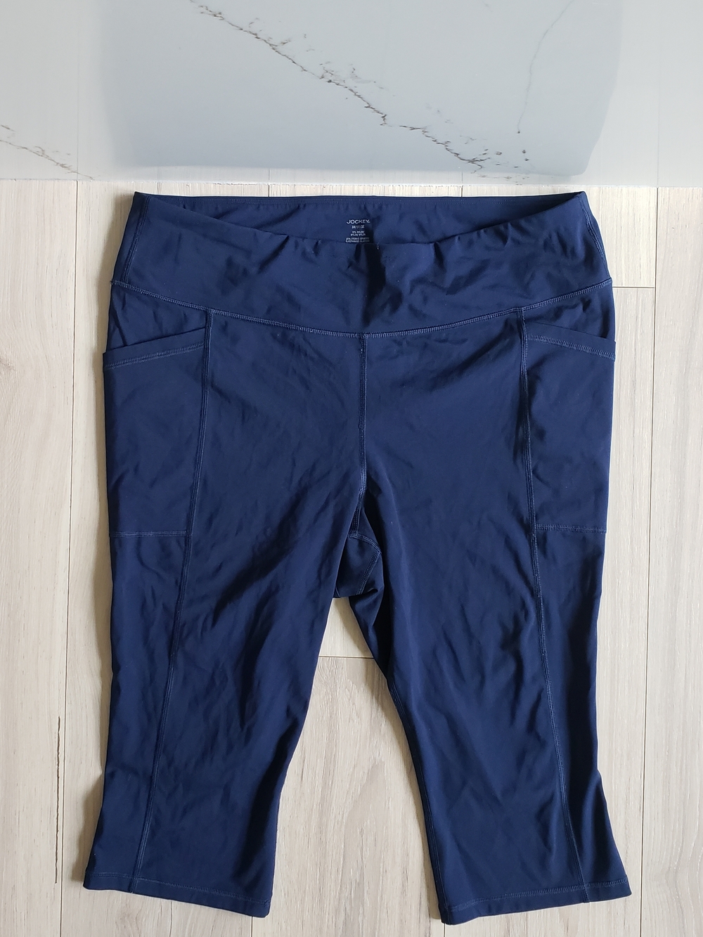 Jockey Navy Capris with Side Pockets